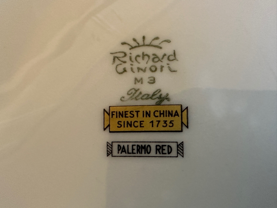 Richard Ginori Italy Palermo Red China Service For Approximately 8 [Photo 7]