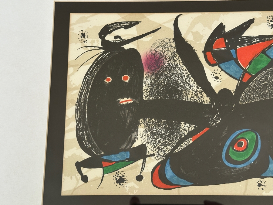 Joan Miro 'Great Britain' 1974 Print 16 X 8 Framed 24 X 16 [Photo 3]
