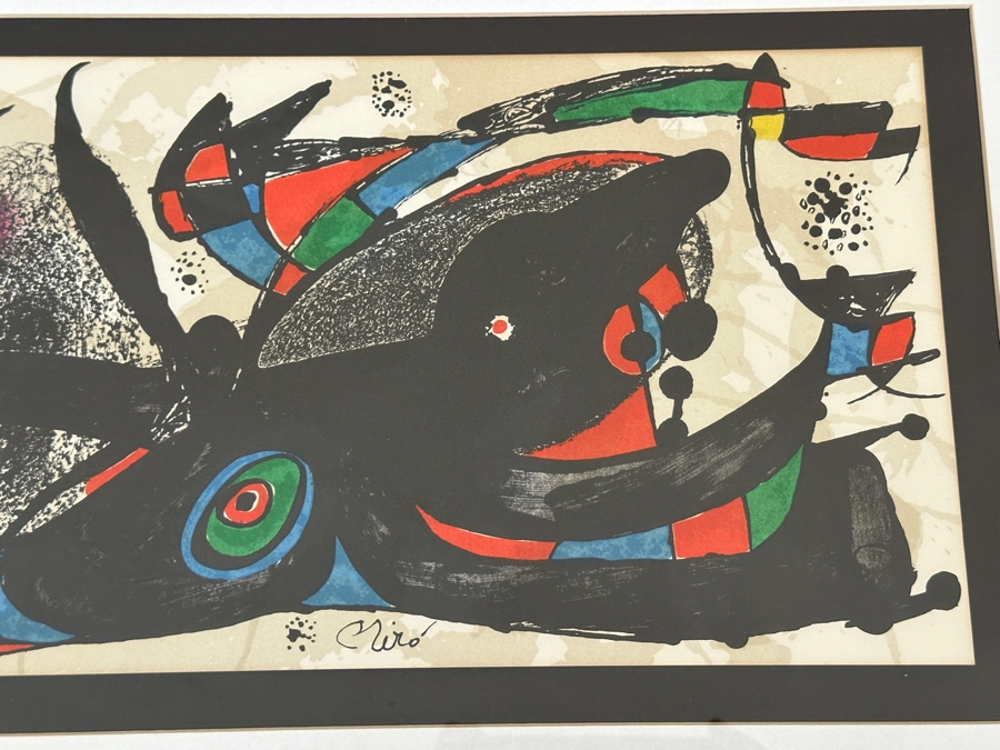 Joan Miro 'Great Britain' 1974 Print 16 X 8 Framed 24 X 16 [Photo 4]