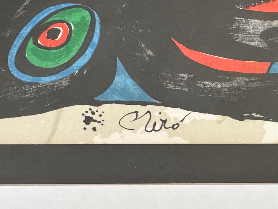 Joan Miro 'Great Britain' 1974 Print 16 X 8 Framed 24 X 16 [Photo 5]