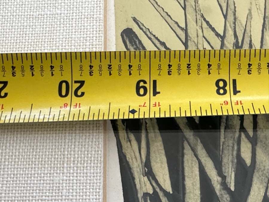 Juan Centurion Mixed-Media Artwork Titled 'Beira-Mar' Hand Signed By Artist 19.5 X 15.5 Framed 26 X 22 [Photo 12]