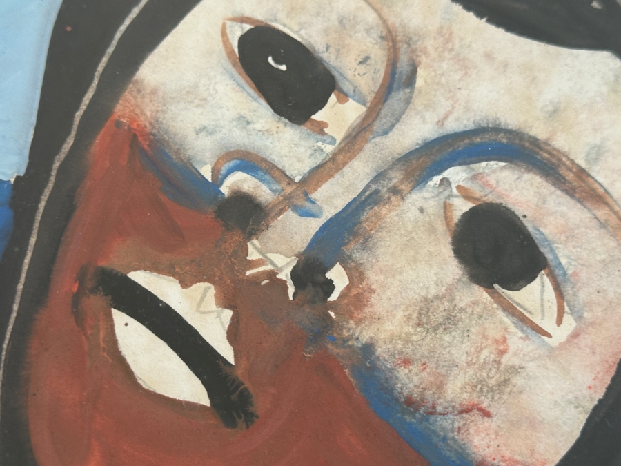 Juan Centurion Mixed-Media Artwork Titled 'Beira-Mar' Hand Signed By Artist 19.5 X 15.5 Framed 26 X 22 [Photo 9]