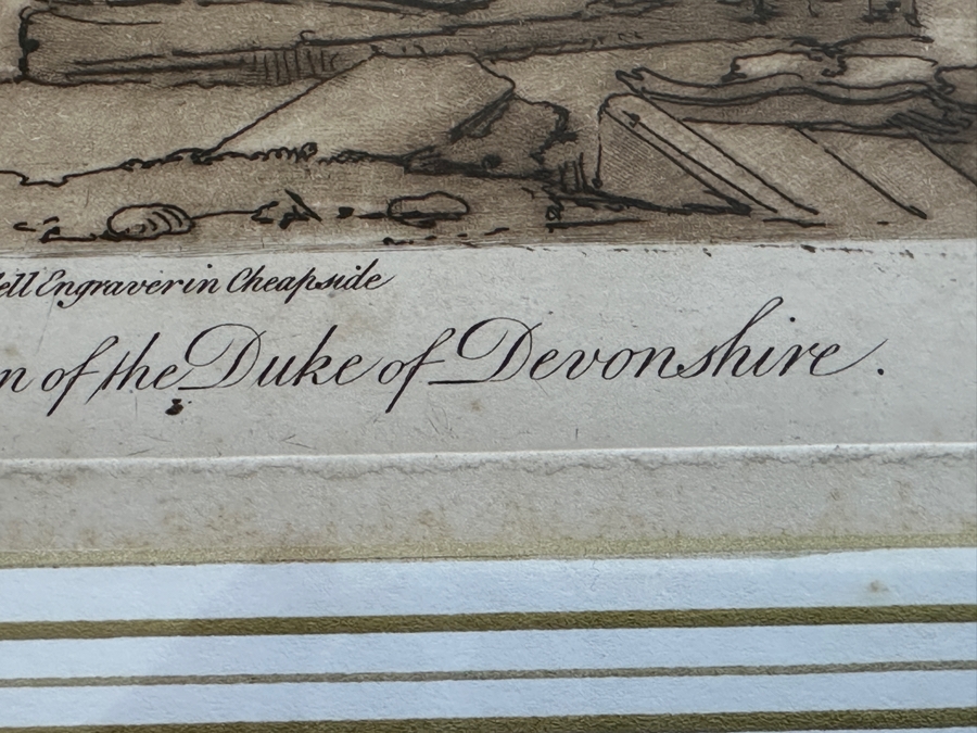 Antique 1774 French Etching After Claude Lorrain (Claude Gellee) Published By John Boydell Engraver No. 54 11 X 19 Framed 18.5 X 16 [Photo 12]