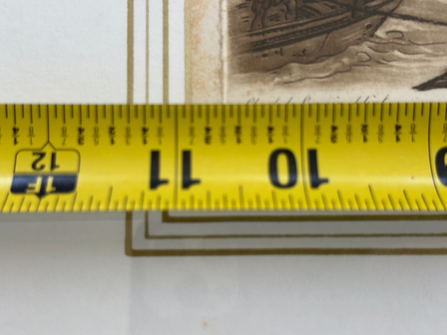 Antique 1774 French Etching After Claude Lorrain (Claude Gellee) Published By John Boydell Engraver No. 122 11 X 19 Framed 18.5 X 16 [Photo 15]