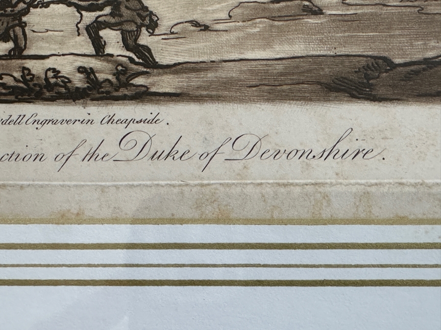 Antique 1774 French Etching After Claude Lorrain (Claude Gellee) Published By John Boydell Engraver No. 122 11 X 19 Framed 18.5 X 16 [Photo 10]