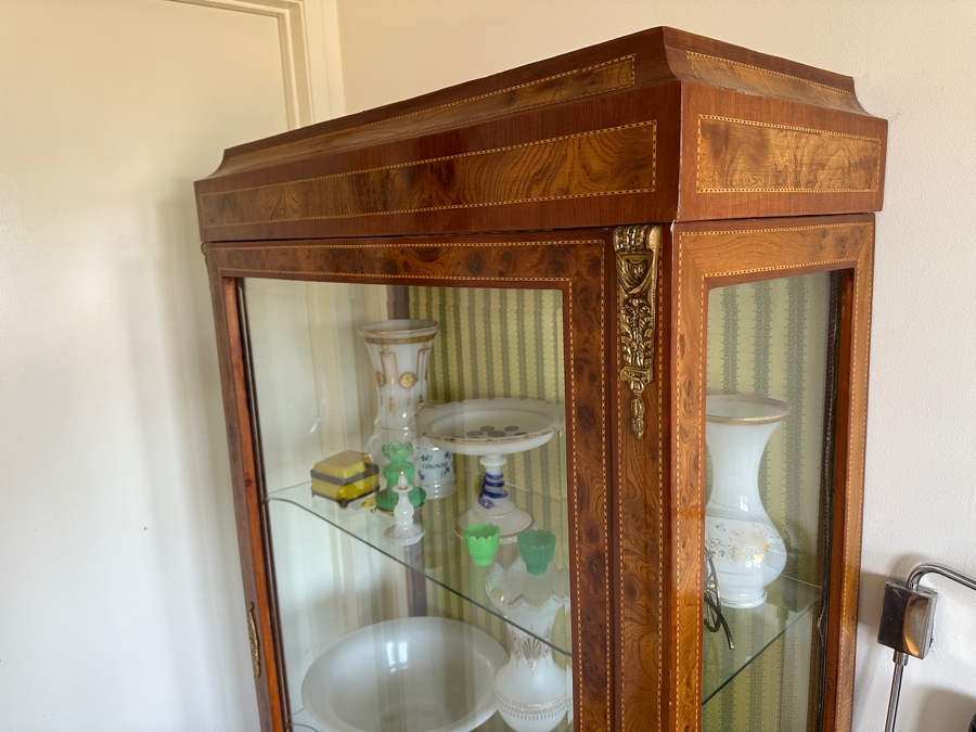 Impressive French Curio Display Cabinet 36.5W X 16D X 66.5H [Photo 5]