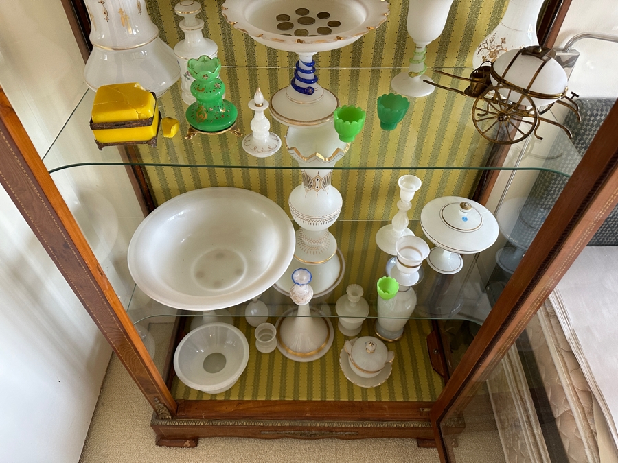 Impressive French Curio Display Cabinet 36.5W X 16D X 66.5H [Photo 8]