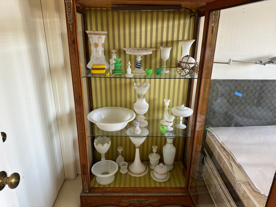 Impressive French Curio Display Cabinet 36.5W X 16D X 66.5H [Photo 6]