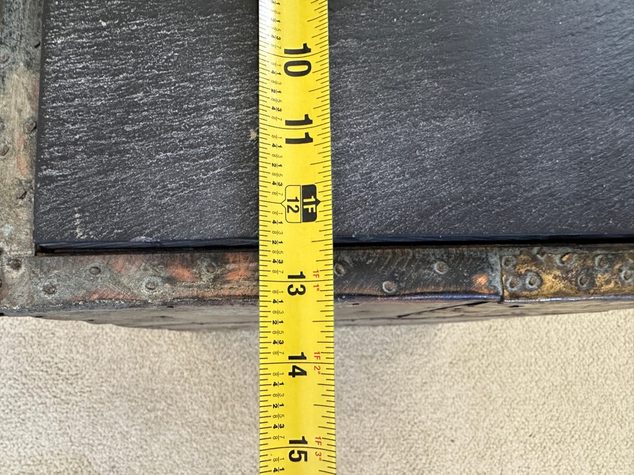 Vintage Mid-Century Modern Paul Evans Studio For Directional Cube Table Model PE 20 With Patinated Copper, Steel & Brass With Slate Top 13.25W X 13.25D X 18.25H Estimate $3,000-$5,000 [Photo 10]