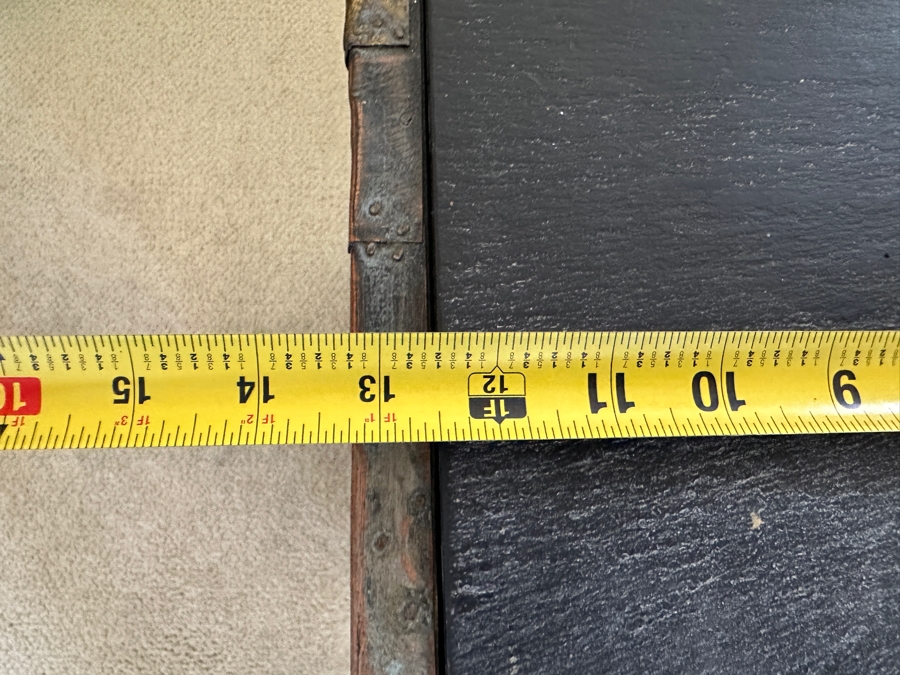 Vintage Mid-Century Modern Paul Evans Studio For Directional Cube Table Model PE 20 With Patinated Copper, Steel & Brass With Slate Top 13.25W X 13.25D X 18.25H Estimate $3,000-$5,000 [Photo 9]