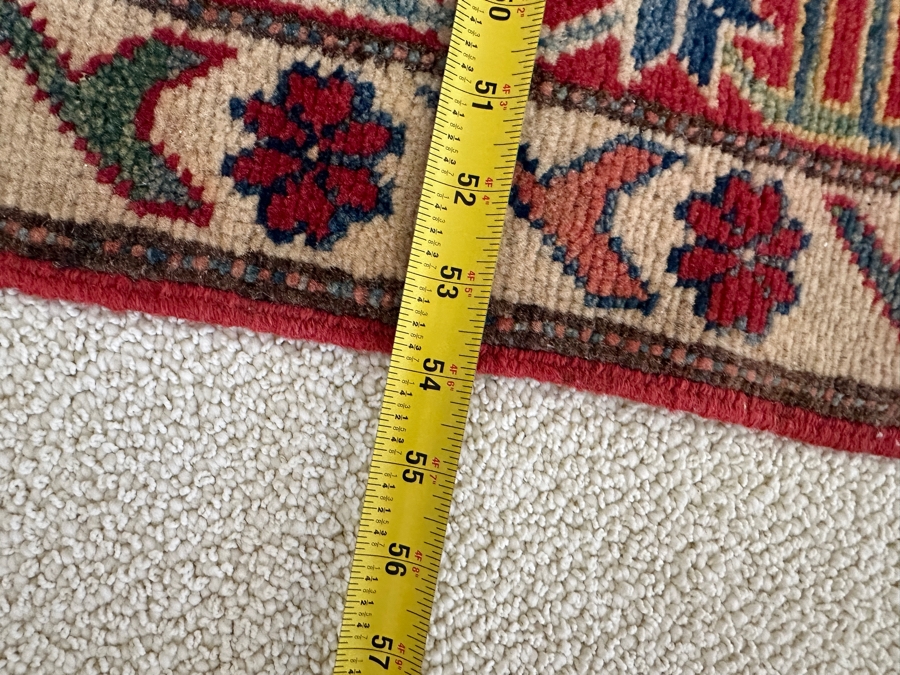 Vintage Hand Knotted Wool Persian Area Rug 54 X 76 [Photo 5]