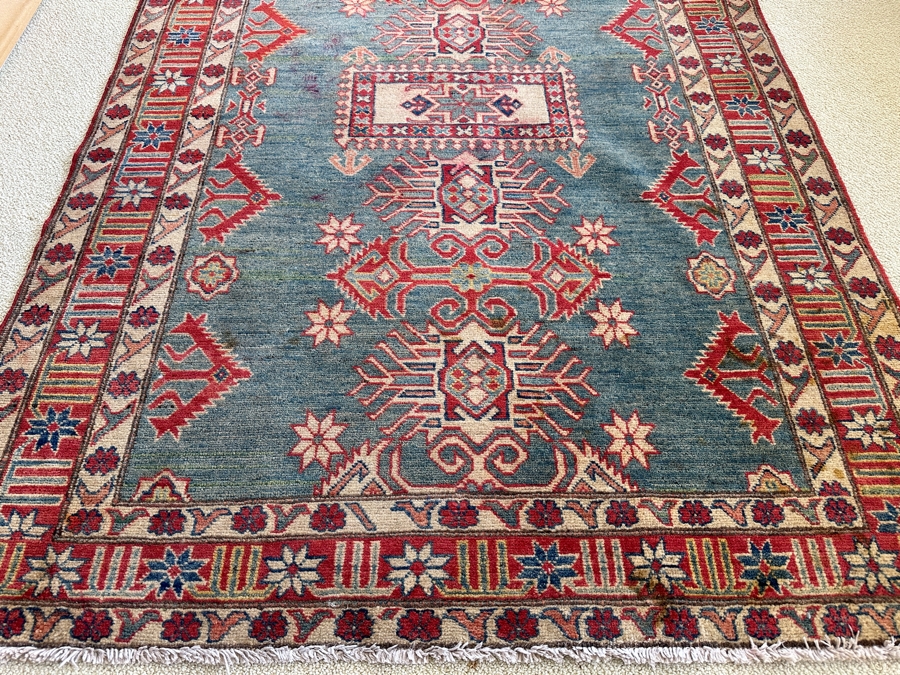 Vintage Hand Knotted Wool Persian Area Rug 54 X 76 [Photo 2]