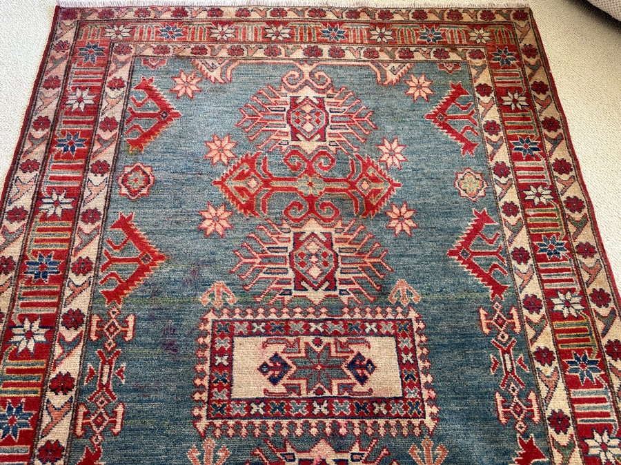 Vintage Hand Knotted Wool Persian Area Rug 54 X 76 [Photo 3]