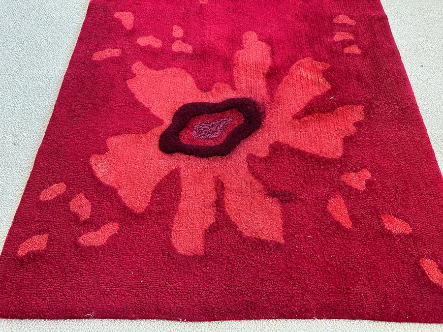 Vintage Edward Fields Wool Area Rug 41.5 X 77.5 [Photo 2]