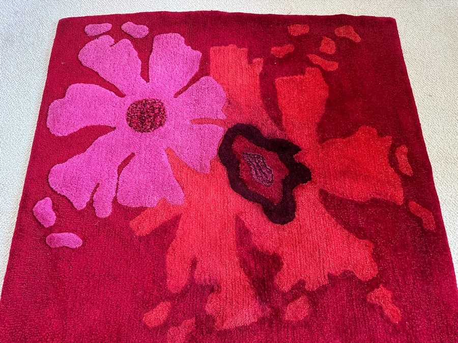 Vintage Edward Fields Wool Area Rug 41.5 X 77.5 [Photo 3]