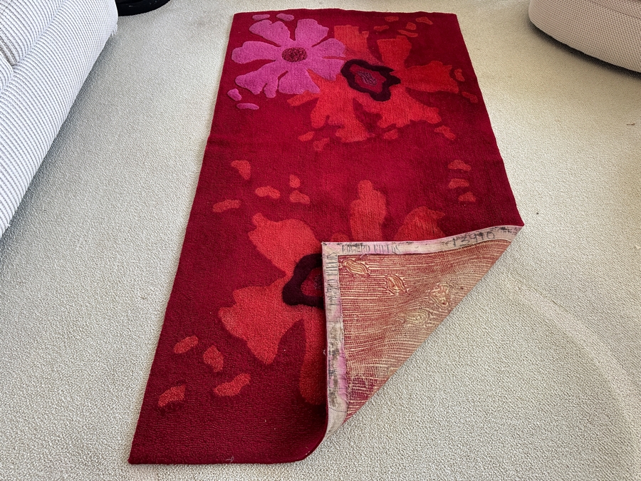 Vintage Edward Fields Wool Area Rug 41.5 X 77.5 [Photo 4]