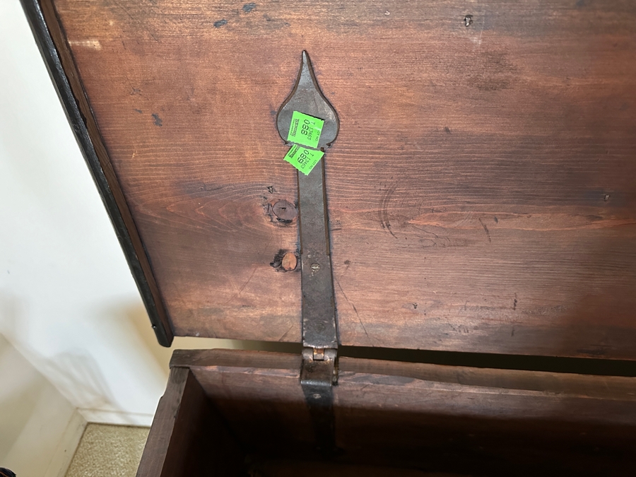 Impressive Antique Zanzibar Chest Trunk - See Photos 48W X 19D X 22.5H [Photo 16]