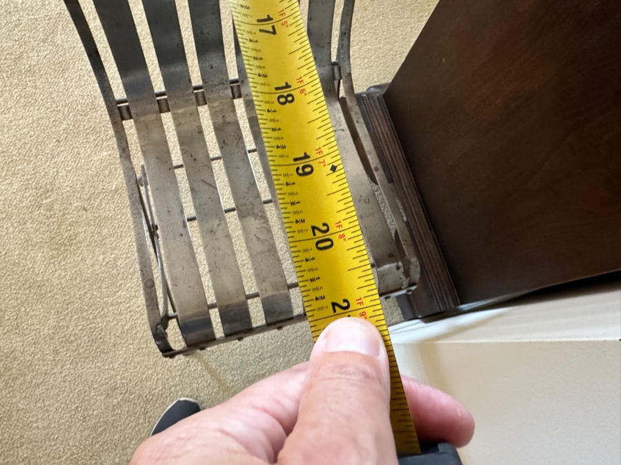 Impressive Bent Steel Accent Chair 15W X 21D X 36.5H [Photo 10]