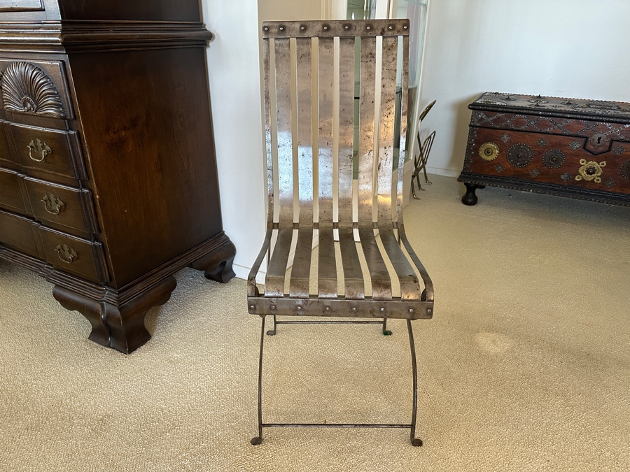 Impressive Bent Steel Accent Chair 15W X 21D X 36.5H [Photo 4]