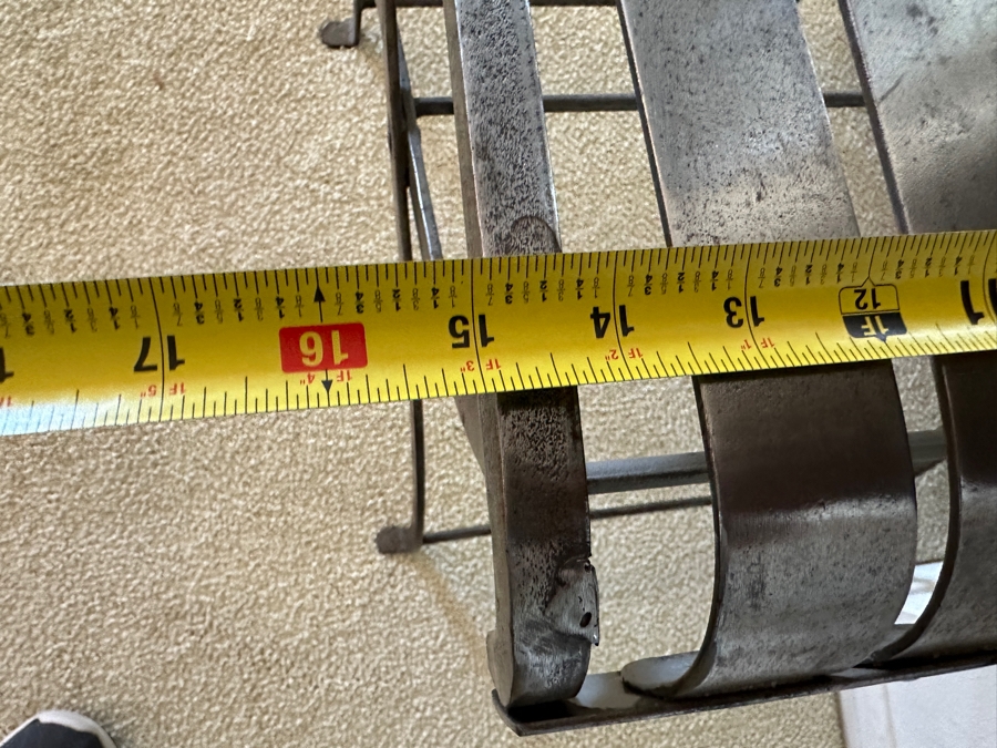 Impressive Bent Steel Accent Chair 15W X 21D X 36.5H [Photo 9]