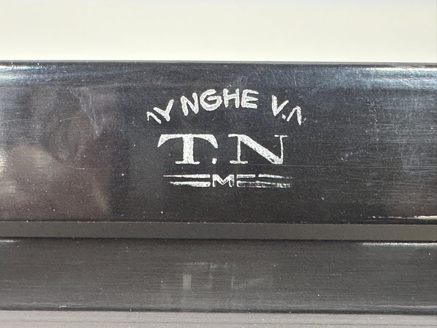 Just Added - Vintage Lacquer Wood Hand Painted Portable Folding Chess Board / Backgammon Board On Reverse 25 X 22 [Photo 15]