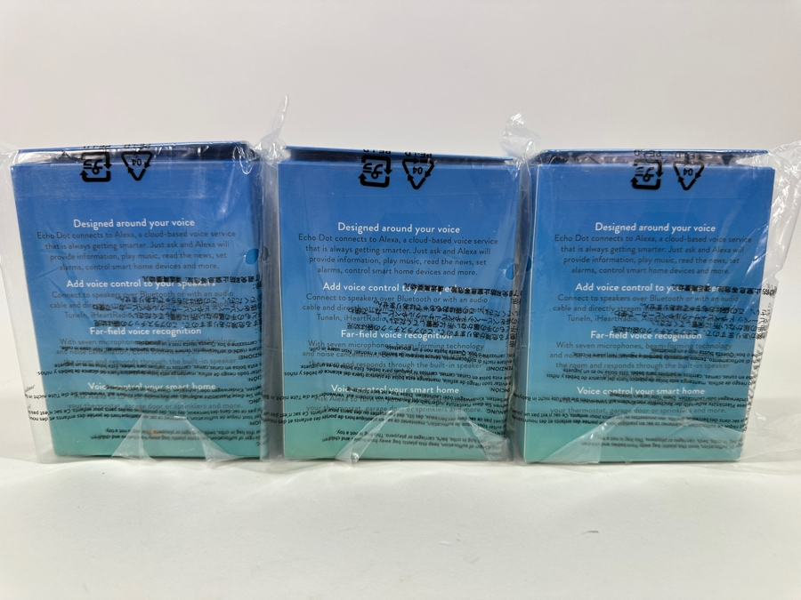Just Added - Set of (3) Amazon Echo Dots - New in Box [Photo 2]