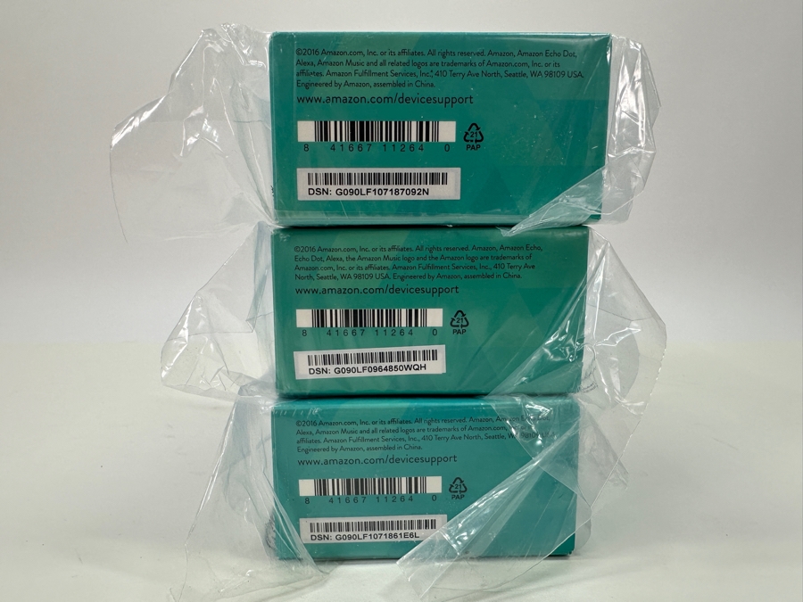 Just Added - Set of (3) Amazon Echo Dots - New in Box [Photo 3]