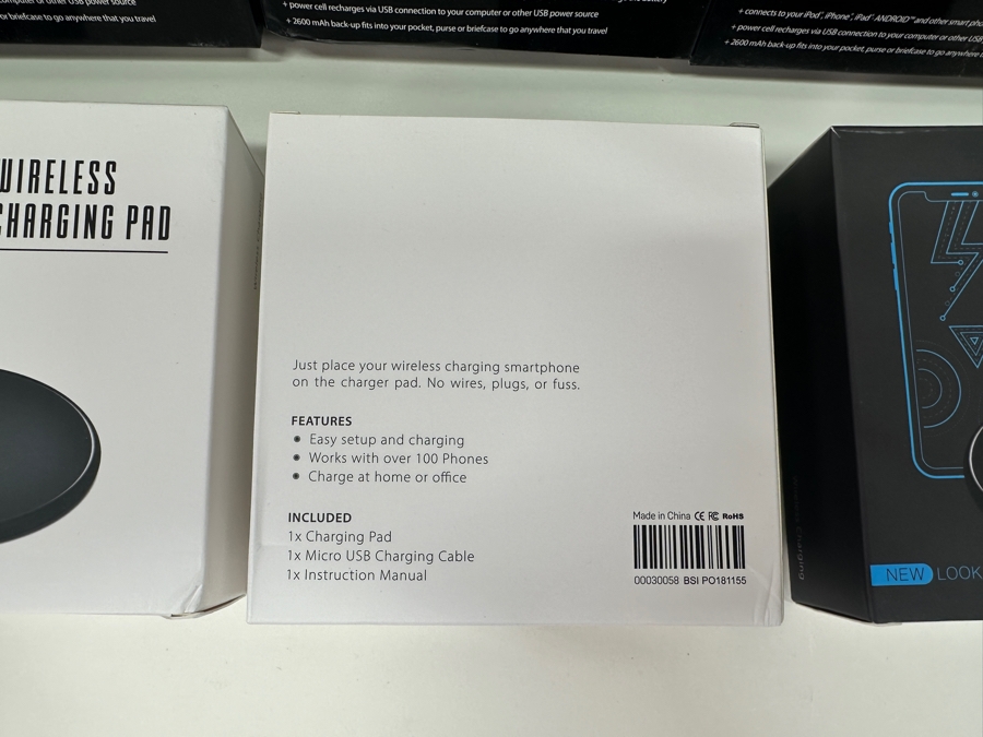 Just Added - Set of (3) Portable Power Cells and (3) Wireless Charging Pads [Photo 5]