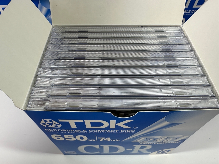 Just Added - Lot of (6) TDK CD-R Recordable CDs 10 Disks Per Package [Photo 2]