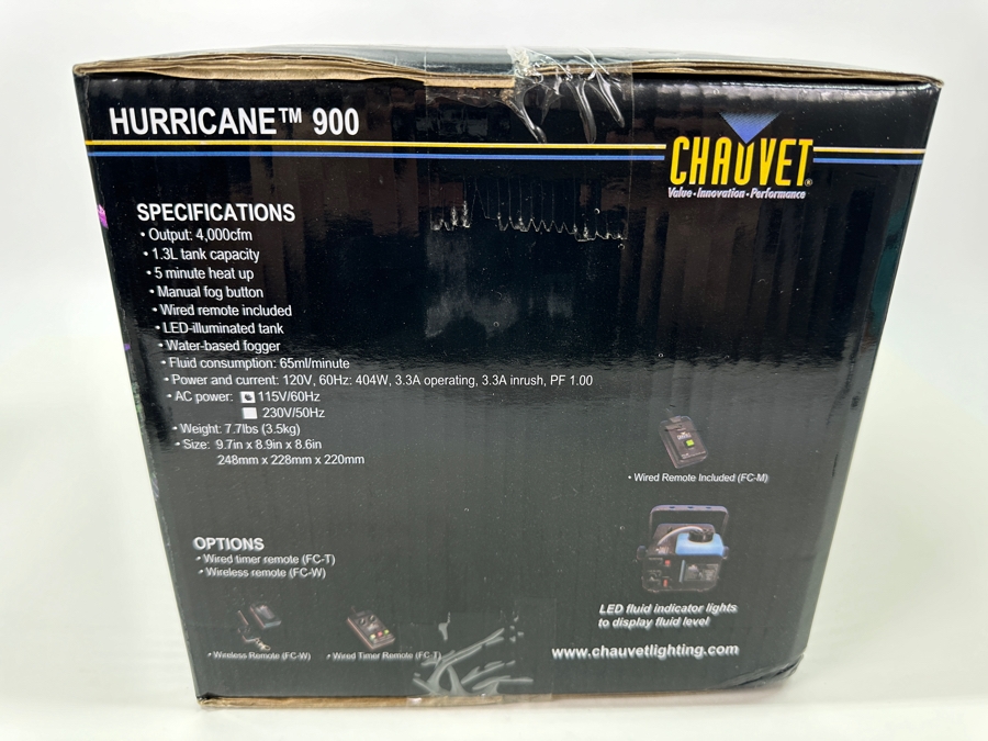 Just Added - Hurricane 900 Water-based Fogger New In Box [Photo 3]
