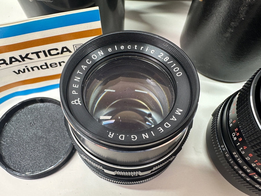 Just Added - Lot of (3) 35mm Camera Lenses Including Two Carl Zeiss Jena DDR Lenses And One Pentacon Electric Lens [Photo 6]