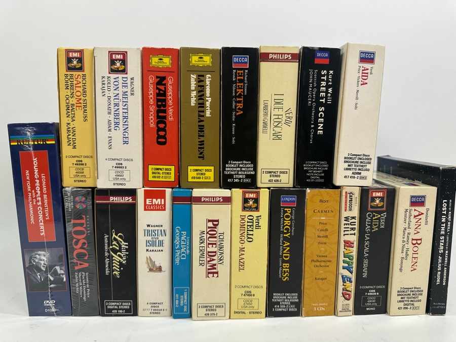 Just Added - Lot of (20) Concert and Opera CD Box Sets From Deutsche Grammophon, DECCA, EMI, Philips (Several Sealed Sets) - See Photos [Photo 2]