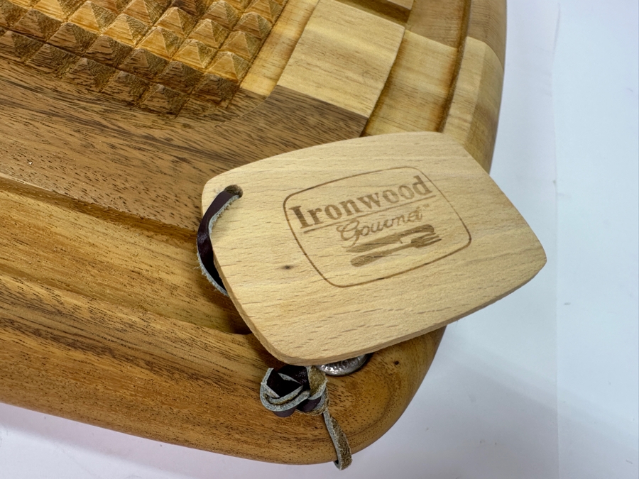 Just Added - Ironwood Gourmet Carving Board 22'W x 15'D x 2.25'H [Photo 3]