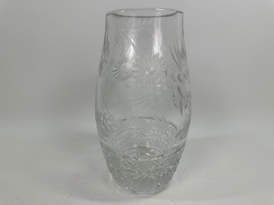 Just Added - 11' Cut Crystal Vase [Photo 8]