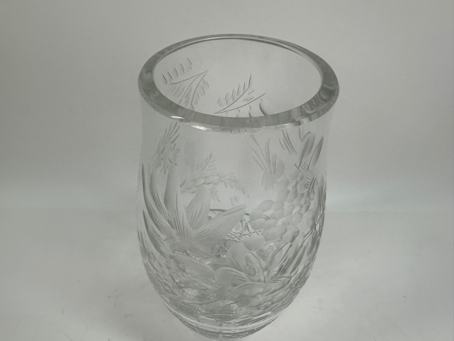 Just Added - 11' Cut Crystal Vase [Photo 4]
