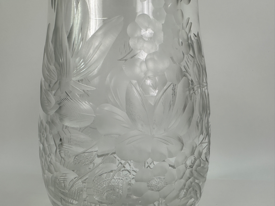 Just Added - 11' Cut Crystal Vase [Photo 3]