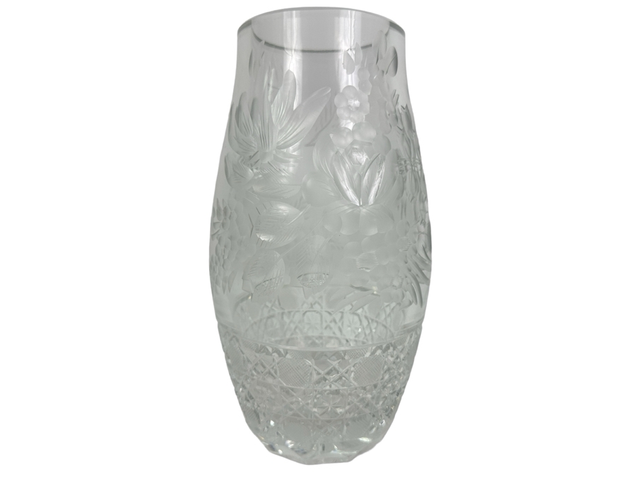 Just Added - 11' Cut Crystal Vase [Photo 1]
