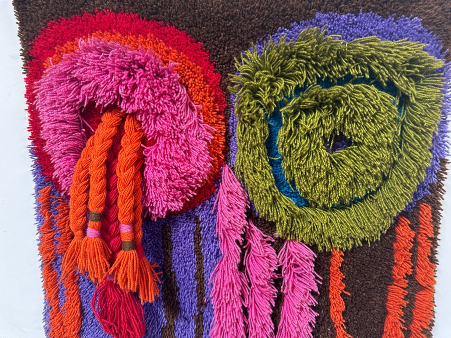 Just Added - Ewald Kroner (German Modernist) Vintage Tapestry Wall Hanging 28 X 39 [Photo 2]