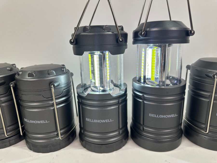 Lot of (6) Bell & Howell Collapsible Taclight LED Lanterns 4.2'-6'H [Photo 4]