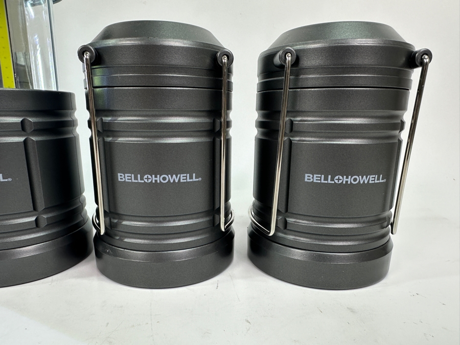 Lot of (6) Bell & Howell Collapsible Taclight LED Lanterns 4.2'-6'H [Photo 2]