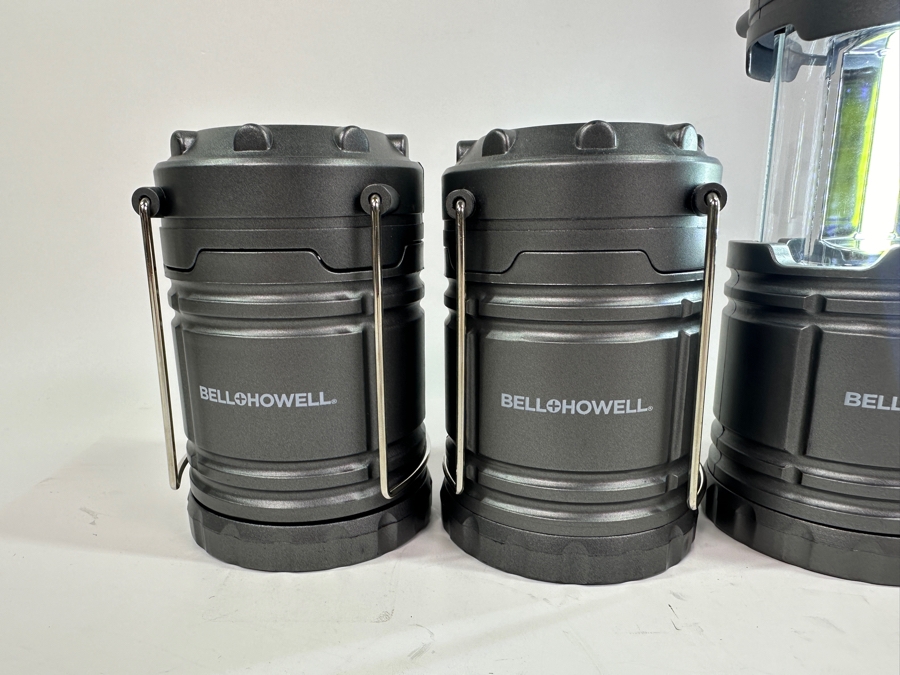 Lot of (6) Bell & Howell Collapsible Taclight LED Lanterns 4.2'-6'H [Photo 3]