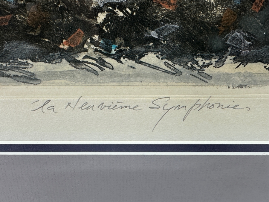 Just Added - Nissan Engel Hand Signed Limited Edition Lithograph Numbered 41/150 17 X 22 Framed 24 X 29.5 [Photo 8]