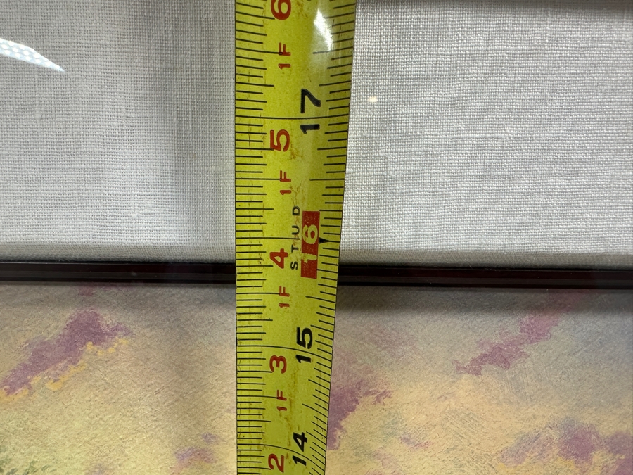 Just Added - Thomas Kincaid Lithograph Titled 'Peaceful Time' Hand Signed By Artist 19.5 X 18 Framed 32 X 28 [Photo 8]