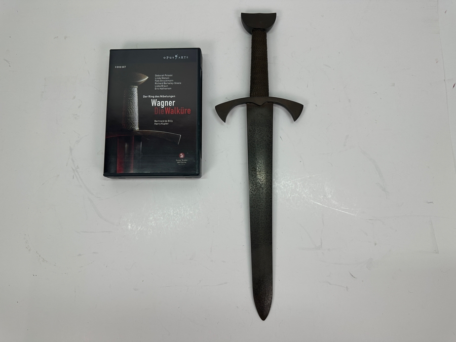 Just Added - Steel Dagger Marked With An Eagle Possible Opera Prop From Richard Wagner's Der Ring Des Nibelungen 17.5L Plus 3 DVD Set Wagner's Die Walkure [Photo 6]