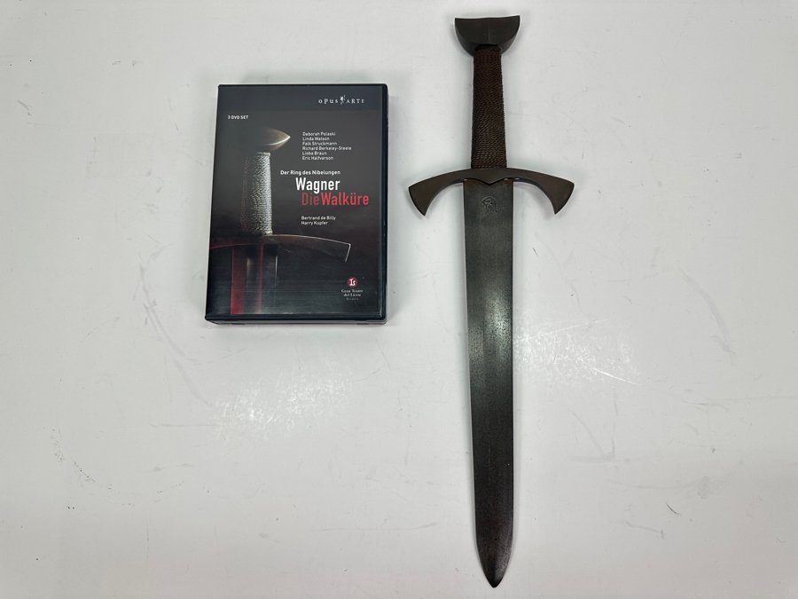 Just Added - Steel Dagger Marked With An Eagle Possible Opera Prop From Richard Wagner's Der Ring Des Nibelungen 17.5L Plus 3 DVD Set Wagner's Die Walkure [Photo 2]