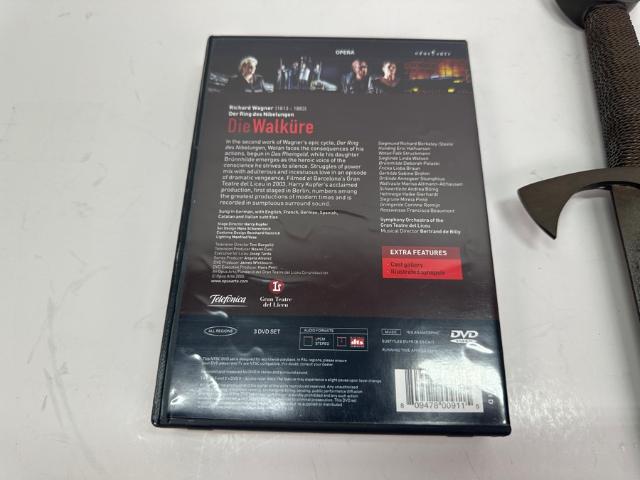 Just Added - Steel Dagger Marked With An Eagle Possible Opera Prop From Richard Wagner's Der Ring Des Nibelungen 17.5L Plus 3 DVD Set Wagner's Die Walkure [Photo 7]