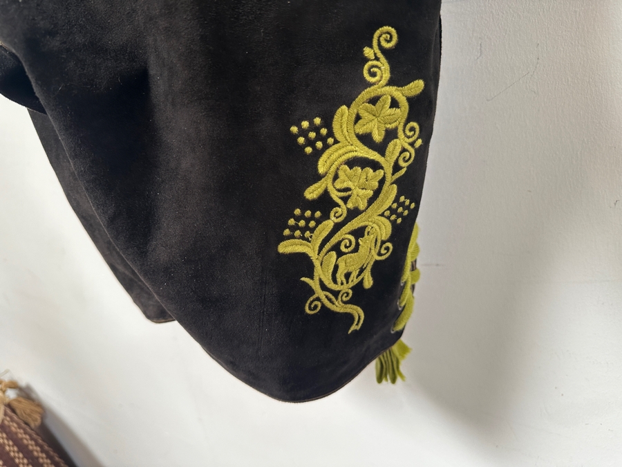 Just Added - Authentic German Leather Lederhosen Almsach High Quality Size 48/54 [Photo 6]