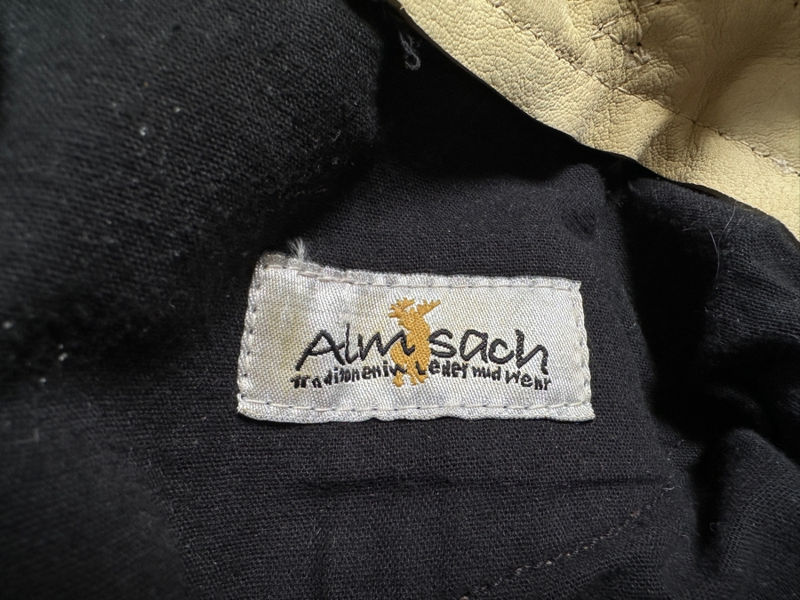 Just Added - Authentic German Leather Lederhosen Almsach High Quality Size 48/54 [Photo 8]