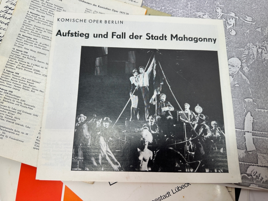 Just Added - Elliot Palay Opera Tenor Memorabilia Box Containing Photographs, Opera Programs, Ticket Stubs & Letters [Photo 14]