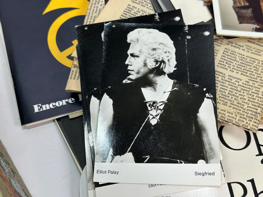 Just Added - Elliot Palay Opera Tenor Memorabilia Box Containing Photographs, Opera Programs, Ticket Stubs & Letters [Photo 5]
